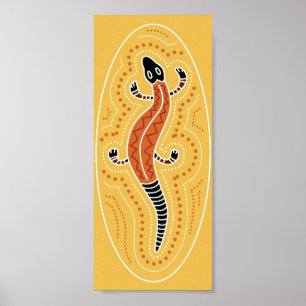 Poster Design Lizard pointillé