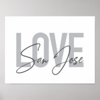 Design moderne, simple, chic, cool Love San Jose