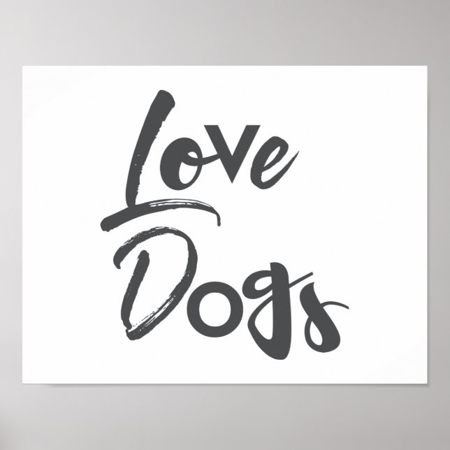 Poster Design moderne, simple, urbain, cool de Love Dogs (Devant)