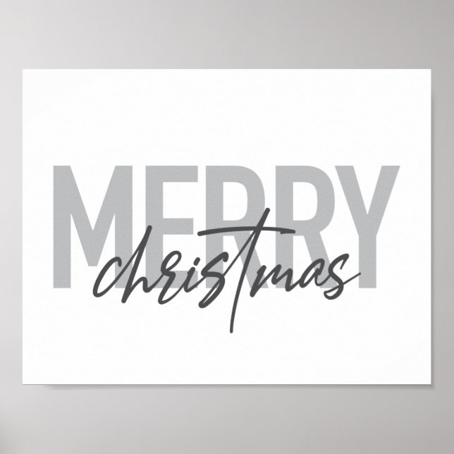 Poster Design moderne, simple, urbain cool Joyeux Noël (Devant)