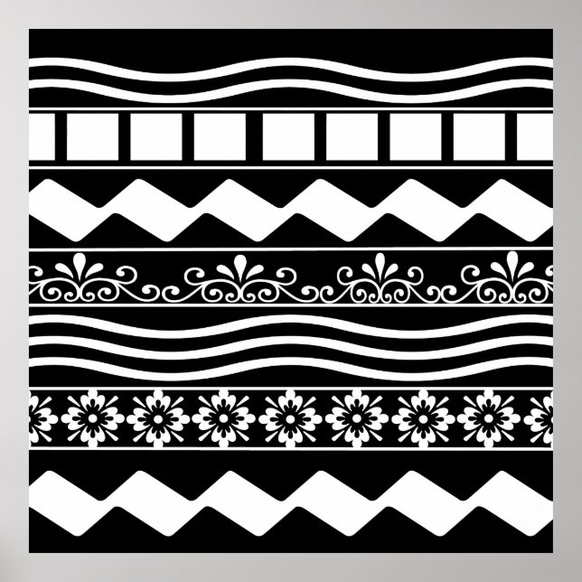 Poster design motif abstrait moderne (Devant)