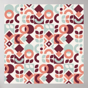 Poster Design motif scandinave. Retro moderne simple b