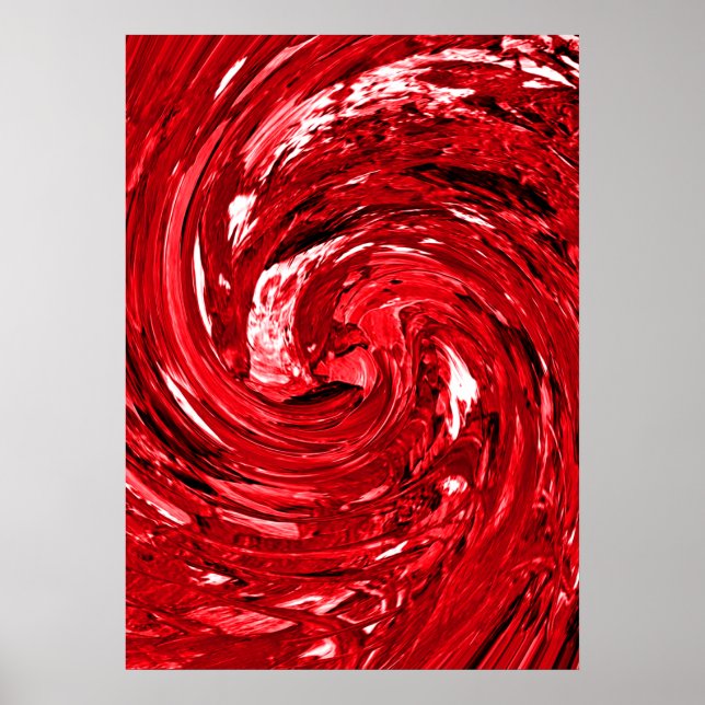 Poster Design noir blanc rouge (Devant)