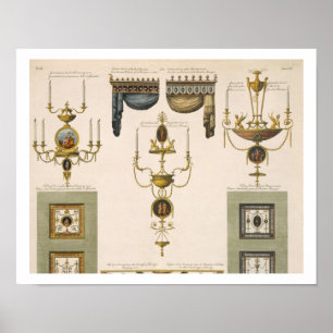 Poster Designs for Curtain Cornices, Girandoles et Foldi