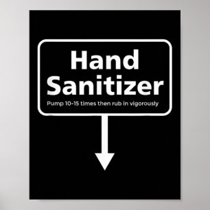 Poster Désinfectant pour mains pour hommes - Humour adult