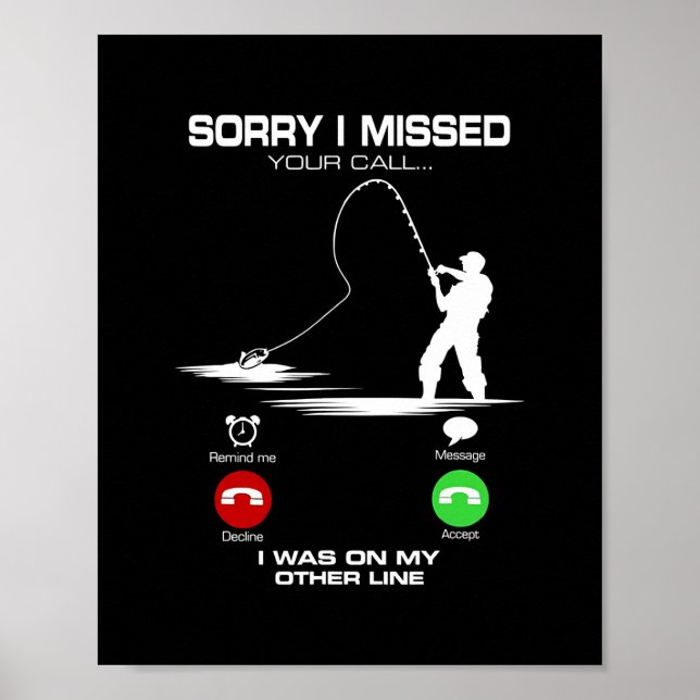 Poster Désolé D'Avoir Manqué Votre Appel Que J'Étais Sur  (Devant)
