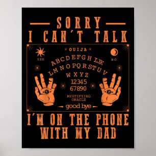 Poster Désolé de ne pas pouvoir parler Je suis au télépho