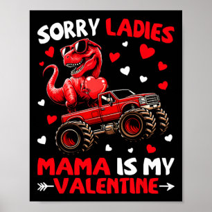 Poster Désolé Mesdames Maman Est Mon Dinosaure Monstre De
