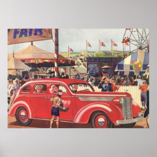 Poster Desoto des années 1940