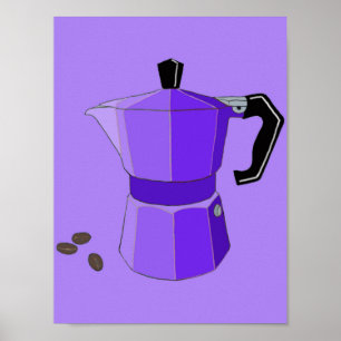 Poster d'Espresso Arc-en-ciel violet