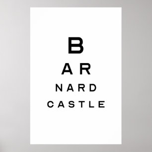 Poster d'essai oculaire de Barnard Castle
