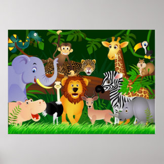 Poster Dessin animalier