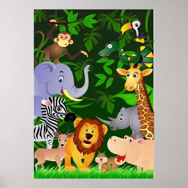 Poster Dessin animalier (Devant)