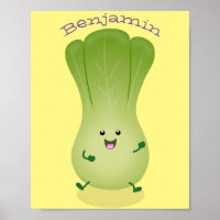 dessin animé mignon de bok choy