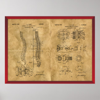 Poster Dessin antispine