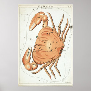 Poster Dessin astrologique du Cancer