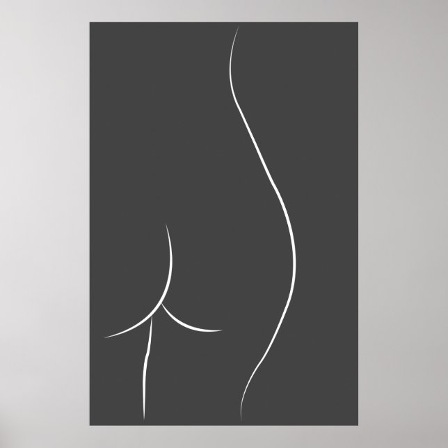 Poster Dessin de bas minimal (Devant)