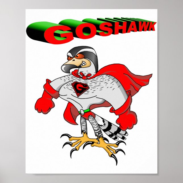 Poster Dessin de Goshawk (Devant)