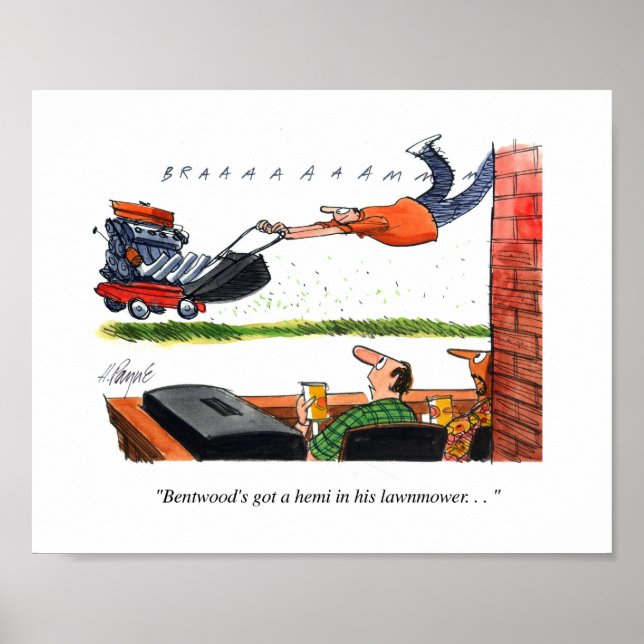 Poster Dessin de Hemi Mower (Devant)