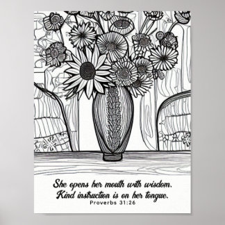 Poster Dessin de la Fête des Mères
