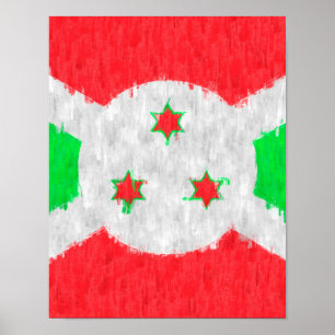Poster Dessin de peinture pétrolière au Burundi