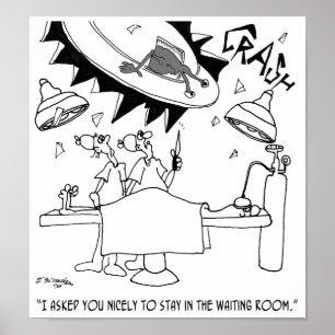 Poster Dessin de salle d'attente 9481