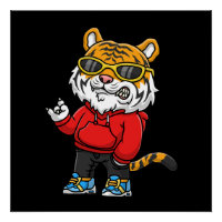 dessin de tigre cool