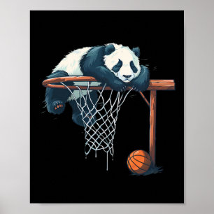 Poster Dessin d'ours Panda squelette amateur d'art animal