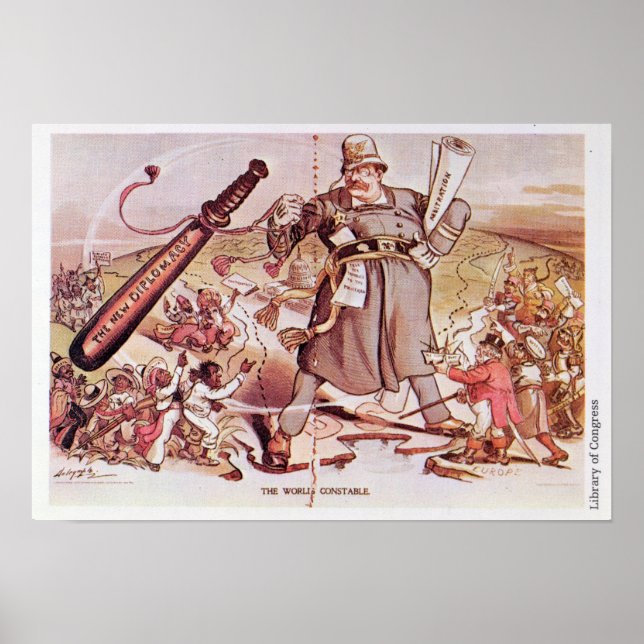 Poster Dessin du président Roosevelt (Devant)