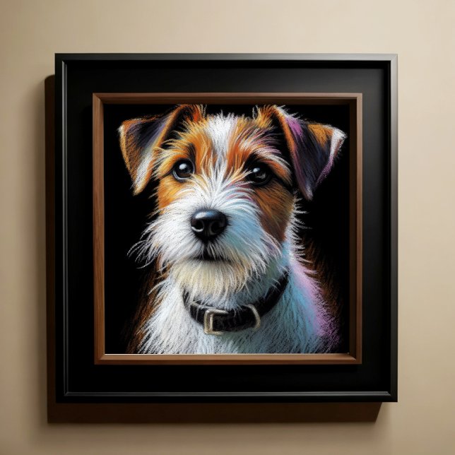 Poster Dessin dur Pastel Terrier (Créateur téléchargé)