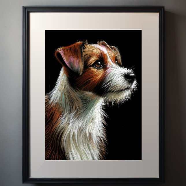 Poster Dessin dur Pastel Terrier (Créateur téléchargé)