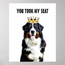 Dessin humoristique de Border Collie sur toilettes