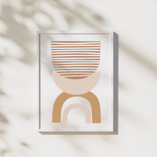 Poster Dessin minimaliste moderne d'art Abstrait