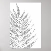 Dessin minimaliste moderne en noir et blanc