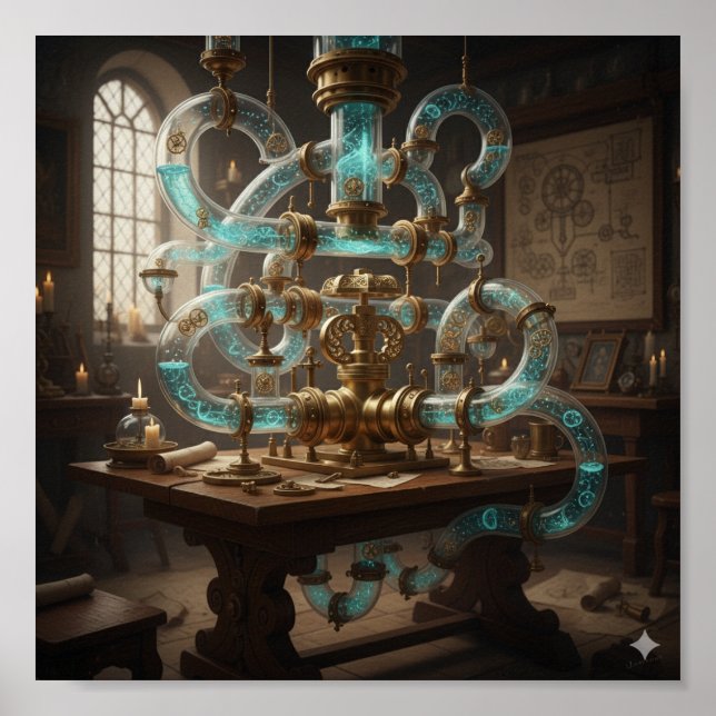 Poster Dessin scientifique Renaissance (Devant)