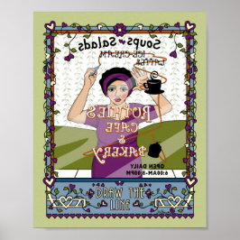 Poster Dessinez l'affiche Line_A_8x10