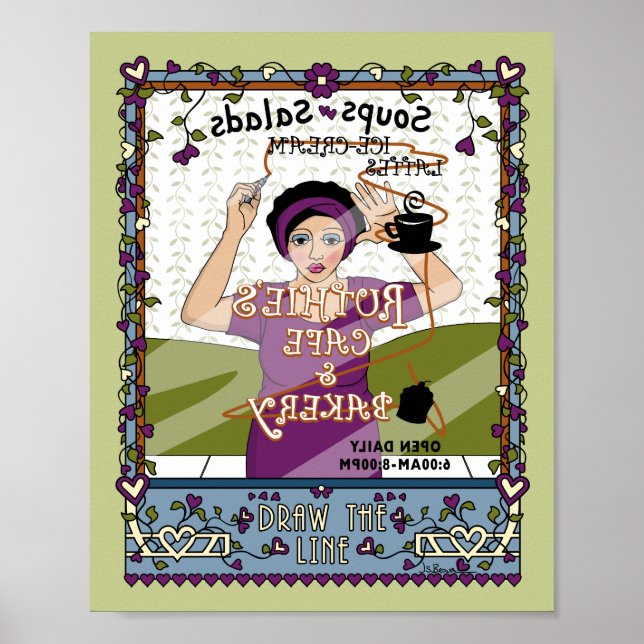 Poster Dessinez l'affiche Line_A_8x10 (Devant)