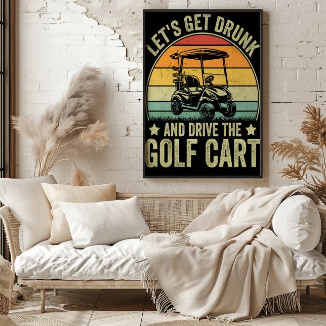 Poster Dessinons-nous et conduisons le Golf Cart (Créateur téléchargé)