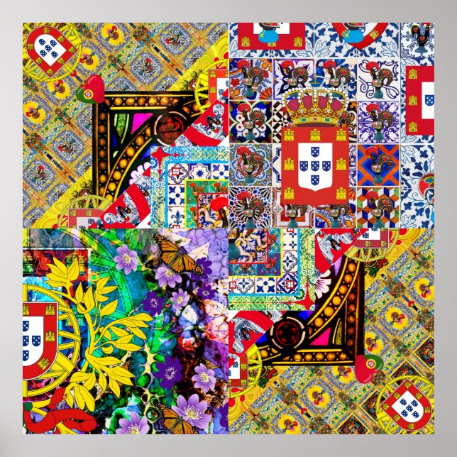 Poster Dessins folkloriques portugais (Devant)