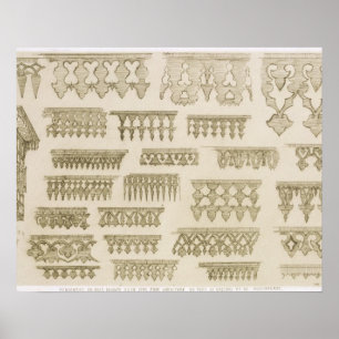 Poster Dessins islamiques pour corniche, balcon et moucha