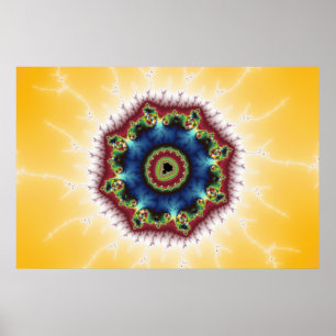 Poster Dessous de verre - art de fractale