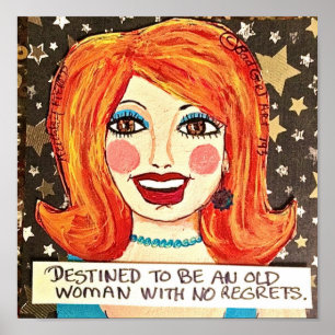 POSTER DESTINÉ À N'AVOIR AUCUN REGRET