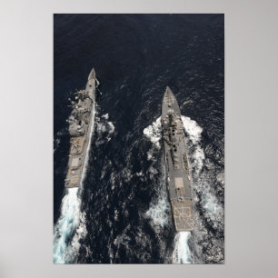 Poster destroyer de missiles guidés USS Gridley
