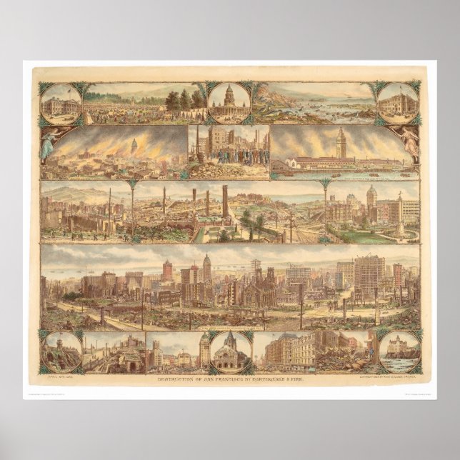Poster Destruction de San Francisco (0508A) (Devant)