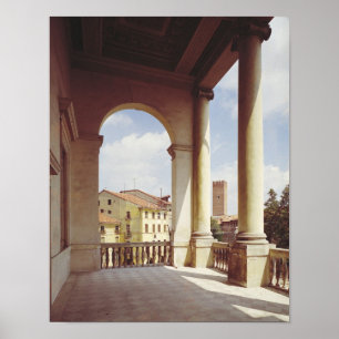 Poster Détail de la galerie de la façade principale, c.15