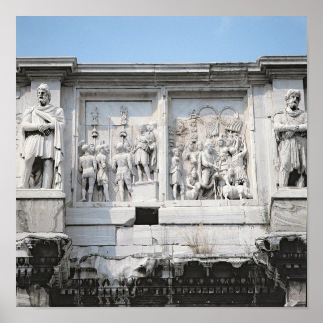 Poster Détail de l'arc de Constantine (Devant)