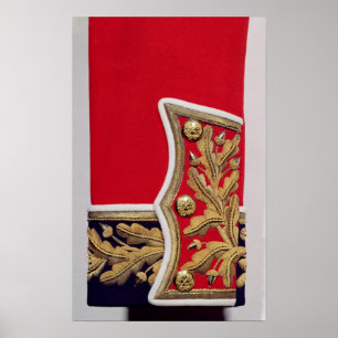 Poster Détail de manche d'un uniforme de l'armée britanni