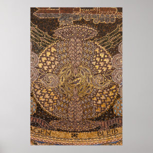 Poster Détail de mosaïque jaune, Allemagne