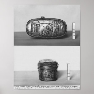 Poster Détail du couvercle d'un pyxide