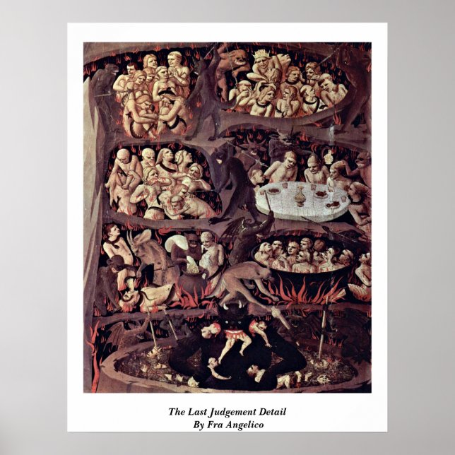 Poster Détail Du Jugement Dernier Par Fra Angelico (Devant)